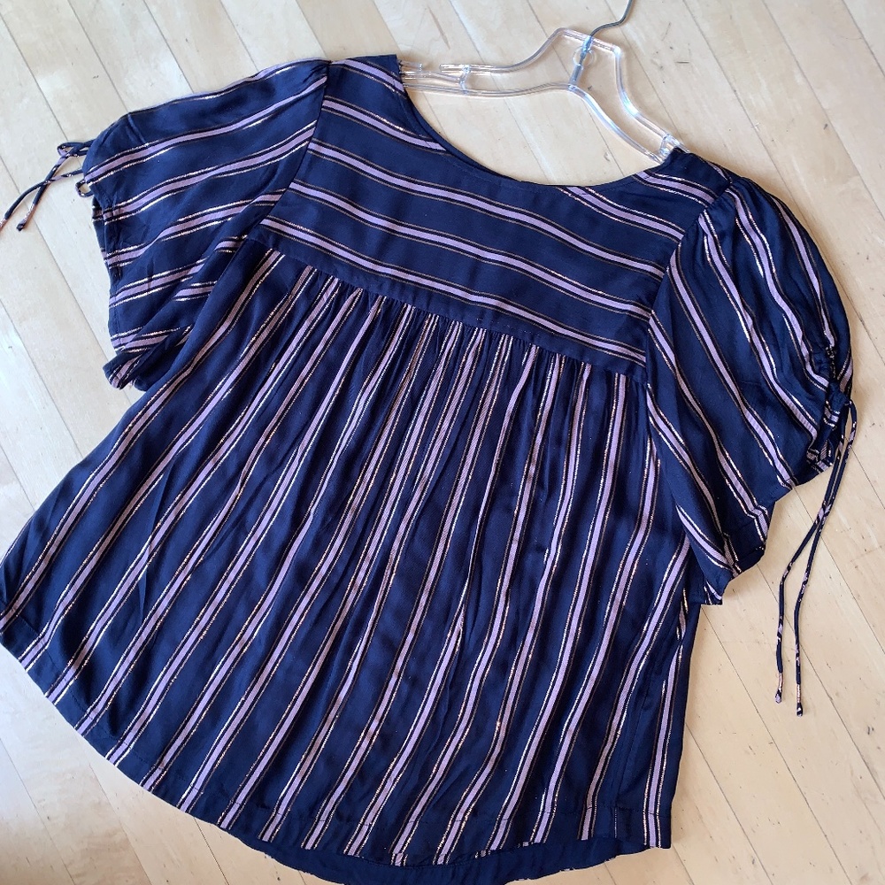 Anthropologie striped top, NEW Small, G